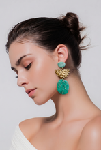 Load image into Gallery viewer, UNIQUE PAIRS Statement Studs - Faux Turquoise Gemstone Clay Earrings