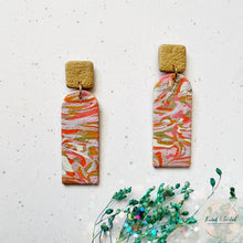 Load image into Gallery viewer, UNIQUE PAIRS Statement Studs - Mixed Clay Earrings - Shape 3